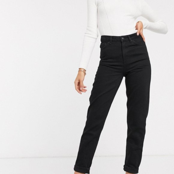 Black Topshop Mom Jeans // size 26 - Picture 1 of 2